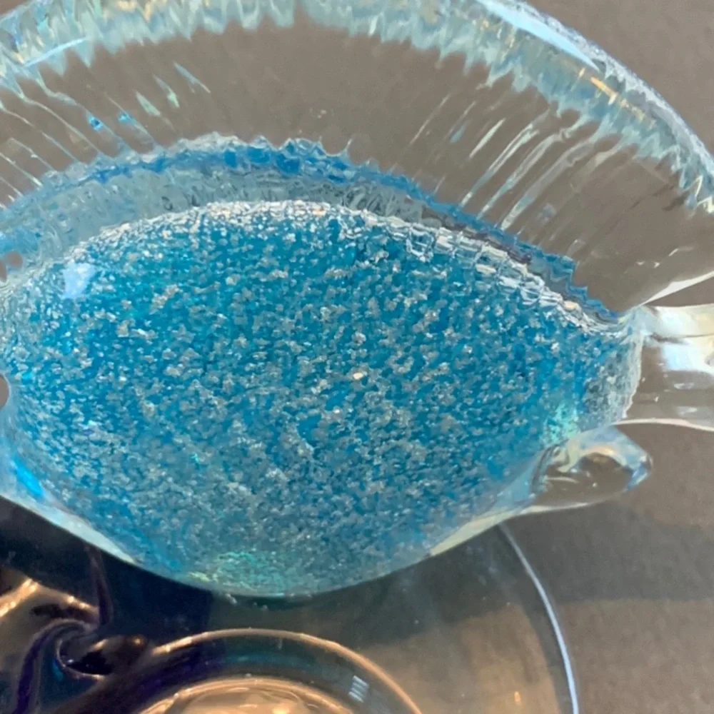 Art Glass Angel Fish Candle holder